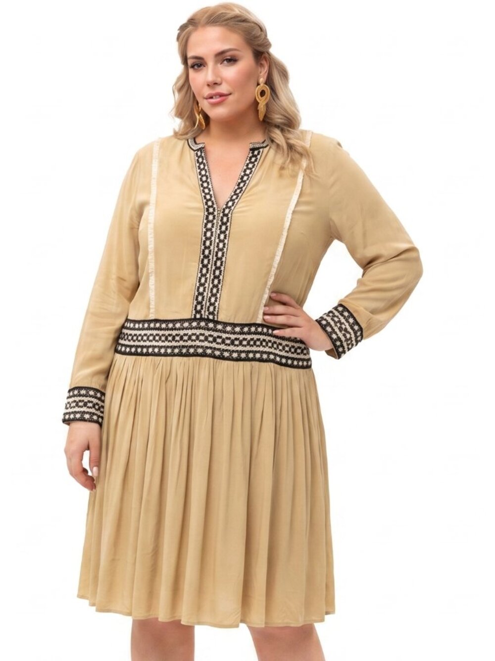 Wrangler Retro Yellow and Black Country Boho Dress